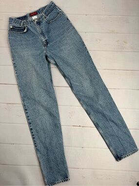 Vintage Palmetto's High-Rise Tapered Mom Jeans Light Wash 9 Tall